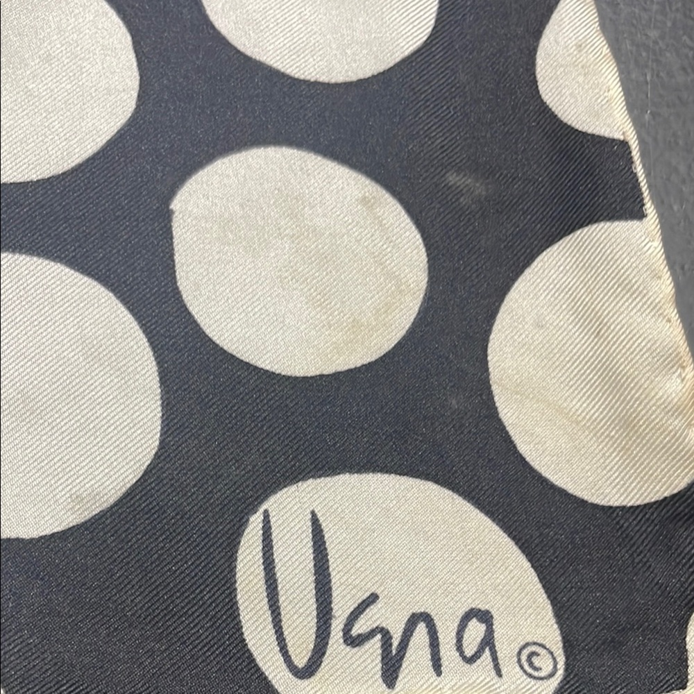 1970s Vintage Vans Polka Dot silk Scarf made in ITALY